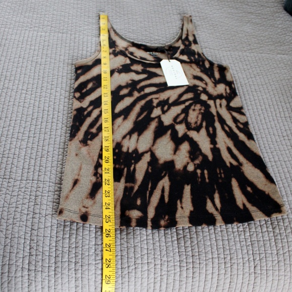 Handmade tie dye ribbed knit tank top by Hue Revival - Picture 6 of 9